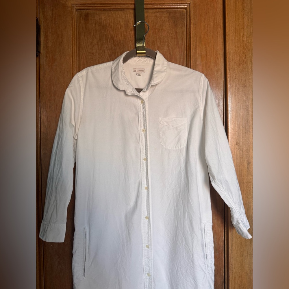 Gap white cotton poplin shirt dress - Picture 4 of 11